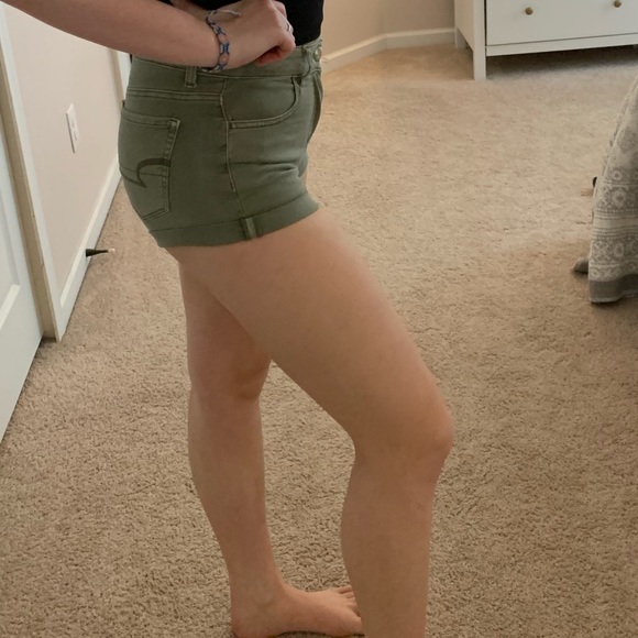 American eagle army green jean shorts - Picture 4 of 4
